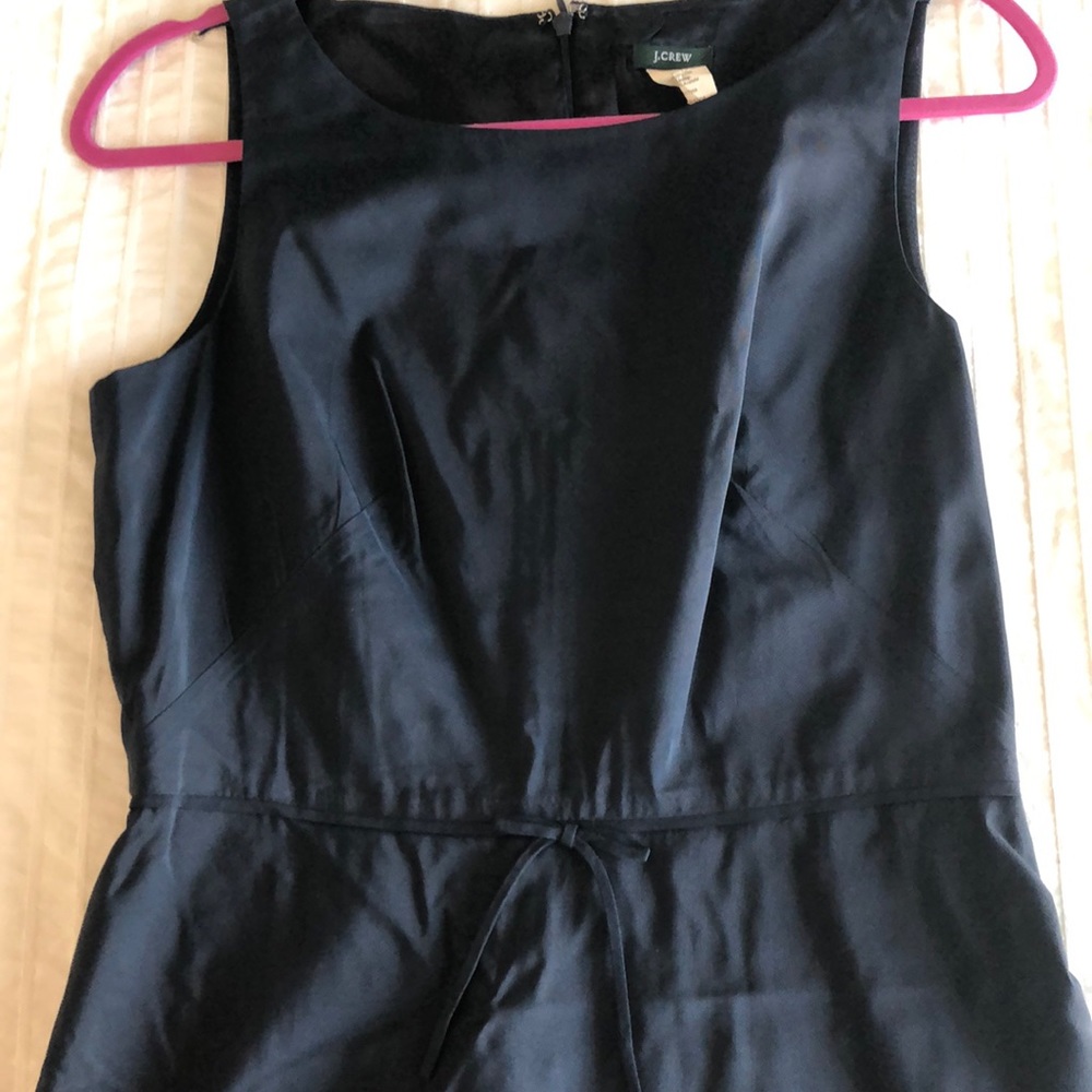J Crew black dress silk
